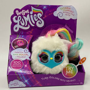 Skyrocket Toys Pomsies Lumies Plush Unicorn Interactive Toy